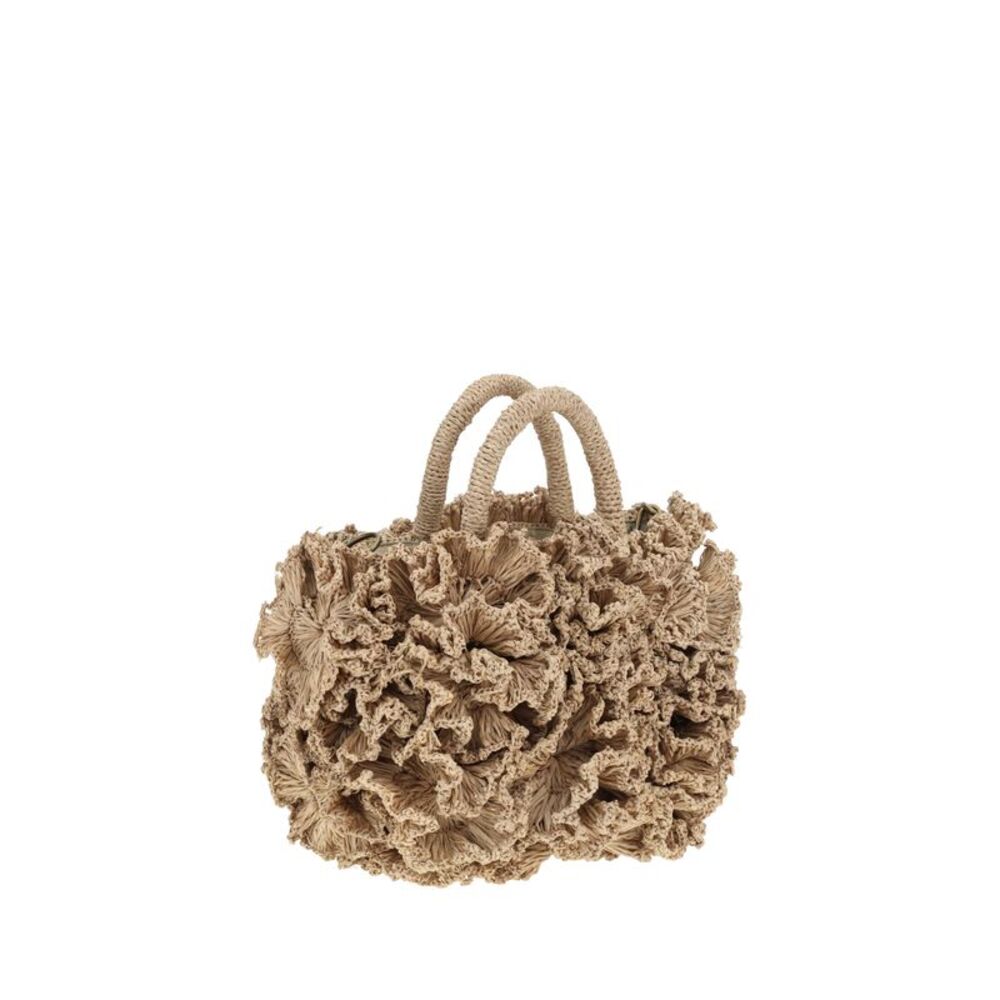 Ibeliv Women Coral Raffia Handbag - Picture 3 of 4